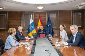 -Ángel Víctor Torres presenta el documento base sobre el Pacto para la Reconstrucción Económica y Social de Canarias  (Foto TA)